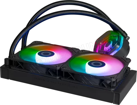 Photo de Kit Watercooling AIO Cooler Master MasterLiquid Atmos RGB - 240mm (Noir)