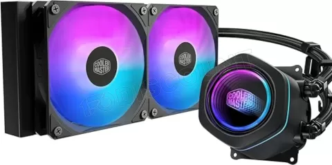 Photo de Kit Watercooling AIO Cooler Master MasterLiquid Core Nex RGB - 240mm (Noir)