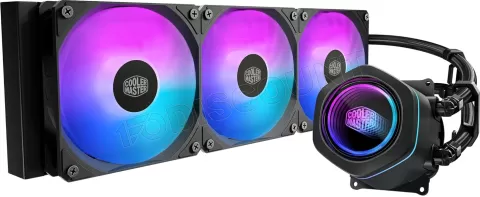 Photo de Kit Watercooling AIO Cooler Master MasterLiquid Core Nex RGB - 360mm (Noir)