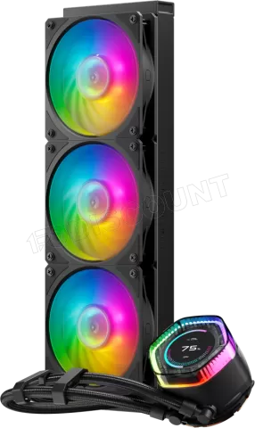 Photo de Kit Watercooling AIO Cooler Master MasterLiquid Ion RGB - 360mm (Noir)