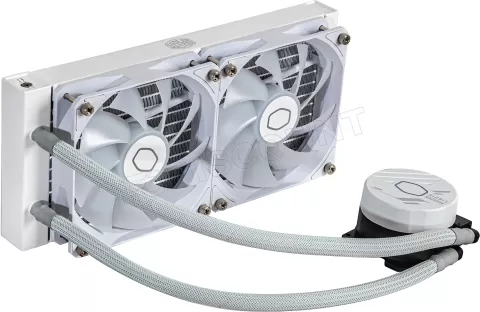 Photo de Kit Watercooling AIO Cooler Master MasterLiquid L Core RGB - 240mm (Blanc)