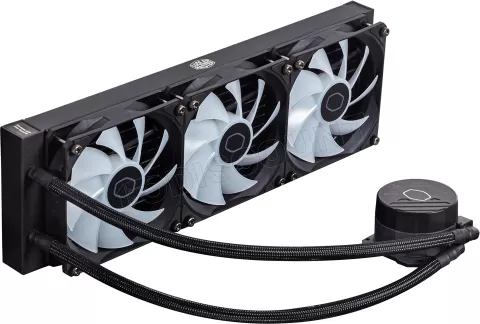 Photo de Kit Watercooling AIO Cooler Master MasterLiquid L Core RGB - 360mm (Noir)