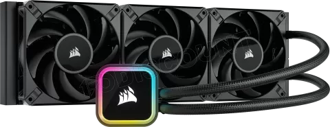 Photo de Kit Watercooling AIO Corsair iCue H150i Elite RGB - 360mm (Noir)