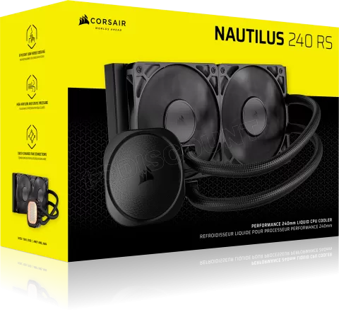 Photo de Kit Watercooling AIO Corsair Nautilus - 240mm (Noir)