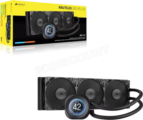 Photo de Kit Watercooling AIO Corsair Nautilus LDC - 360mm (Noir)