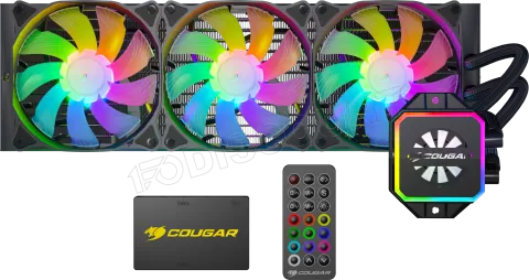 Photo de Kit Watercooling AIO Cougar Helor RGB - 360mm (Noir)