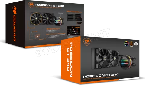 Photo de Kit Watercooling AIO Cougar Poseidon GT RGB - 240mm (Noir)