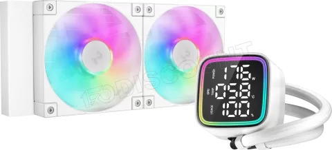 Photo de Kit Watercooling AIO DeepCool LD 240 RGB - 240mm (Blanc)