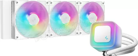 Photo de Kit Watercooling AIO DeepCool LE V2 RGB - 360mm (Blanc)