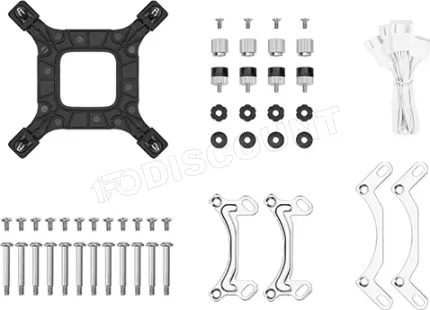 Photo de Kit Watercooling AIO DeepCool LE V2 RGB - 360mm (Blanc)