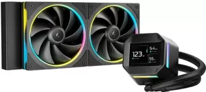 Photo de Kit Watercooling AIO DeepCool LM  RGB - 240mm (Noir)