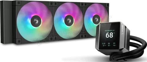 Photo de Kit Watercooling AIO DeepCool Mystique RGB - 360mm (Noir)