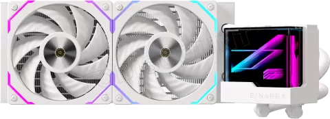 Photo de Kit Watercooling AIO Einarex Vertex RGB - 240mm (Blanc)