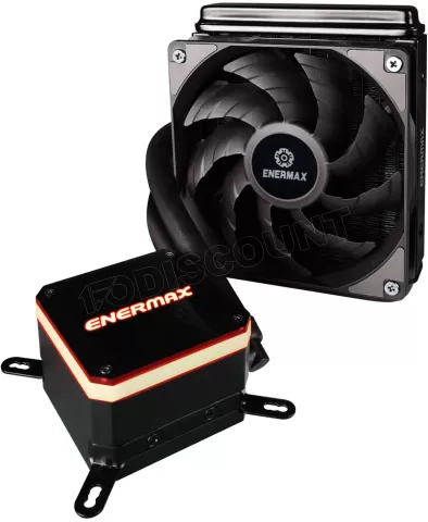 Photo de Kit Watercooling AIO Enermax LiqMax III RGB - 120mm (Noir)