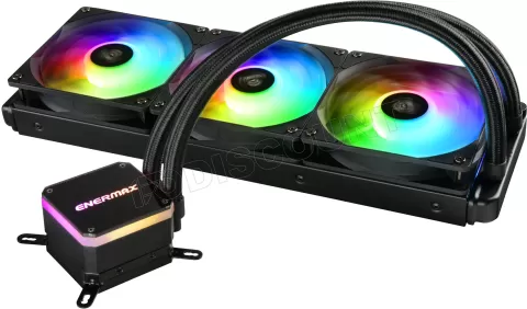 Photo de Kit Watercooling AIO Enermax LiqMax III RGB - 360mm (Noir)