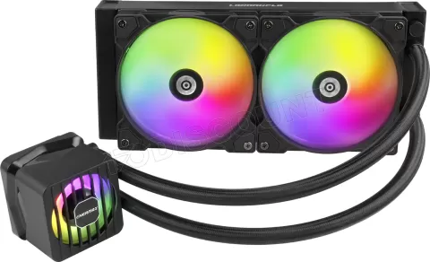 Photo de Kit Watercooling AIO Enermax LiqMaxFlo RGB - 240mm (Noir)