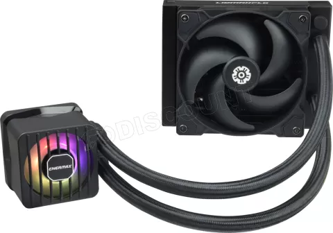 Photo de Kit Watercooling AIO Enermax LiqMaxFlo SR RGB - 120mm (Noir)