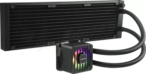 Photo de Kit Watercooling AIO Enermax LiqMaxFlo SR RGB - 360mm (Noir)