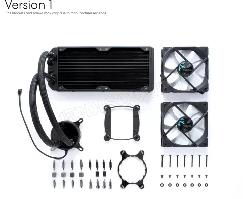 Photo de Kit Watercooling AIO Fractal Design Celsius S - 240mm (Noir/blanc)