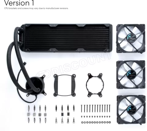 Photo de Kit Watercooling AIO Fractal Design Celsius S - 360mm (Noir/Blanc)