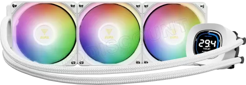 Photo de Kit Watercooling AIO Gamdias Aura GL Digital RGB - 360mm (Blanc)
