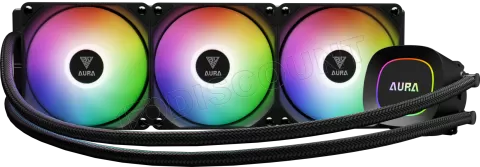 Photo de Kit Watercooling AIO Gamdias Aura GL Lite RGB - 360mm (Noir)
