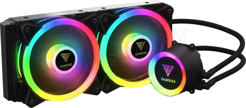 Photo de Kit Watercooling AIO Gamdias Chione M2-240R RGB (Noir)