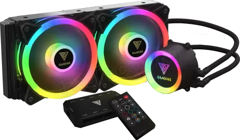 Photo de Kit Watercooling AIO Gamdias Chione M2-240R RGB (Noir)