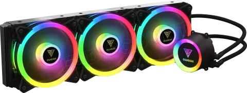 Photo de Kit Watercooling AIO Gamdias Chione P2-360R aRGB (Noir)
