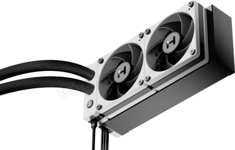 Photo de Kit Watercooling AIO Hyte Thicc Q60 - 240mm (Noir/Blanc)