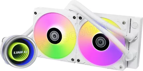 Photo de Kit Watercooling AIO Lian Li Galahad II Trinity RGB - 240mm (Blanc)