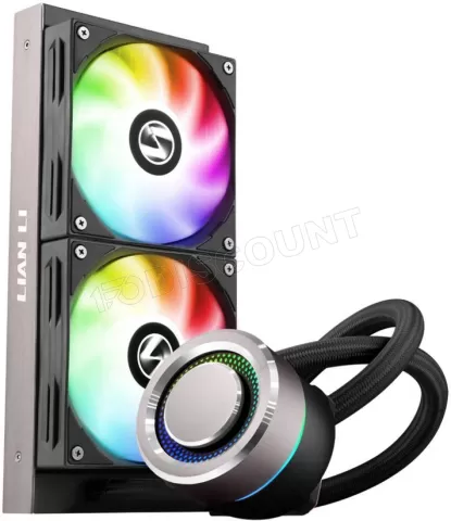 Photo de Kit Watercooling AIO Lian Li Galahad RGB 240mm (Noir)