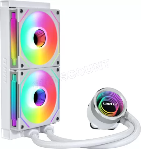 Photo de Kit Watercooling AIO Lian Li Galahad Trinity SL-INF RGB - 240mm (Blanc)