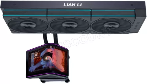 Photo de Kit Watercooling AIO Lian Li HydroShift II OLED P28 RGB - 360mm (Noir)