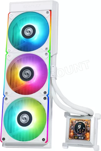 Photo de Kit Watercooling AIO Lian Li HydroShift R RGB - 360mm (Blanc)