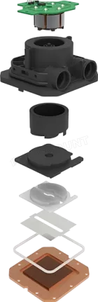 Photo de Kit Watercooling AIO Lian Li HydroShift S - 360mm (Blanc)