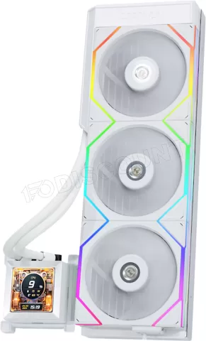 Photo de Kit Watercooling AIO Lian Li HydroShift TL RGB - 360mm (Blanc)