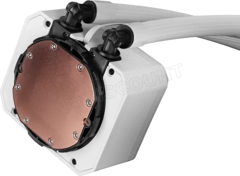 Photo de Kit Watercooling AIO Mars Gaming ML-LCDPro RGB - 240mm (Blanc)