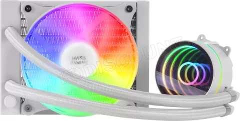 Photo de Kit Watercooling AIO Mars Gaming ML-One RGB - 120mm (Blanc)