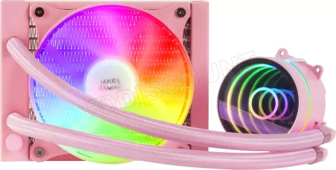 Photo de Kit Watercooling AIO Mars Gaming ML-One RGB - 120mm (Rose)