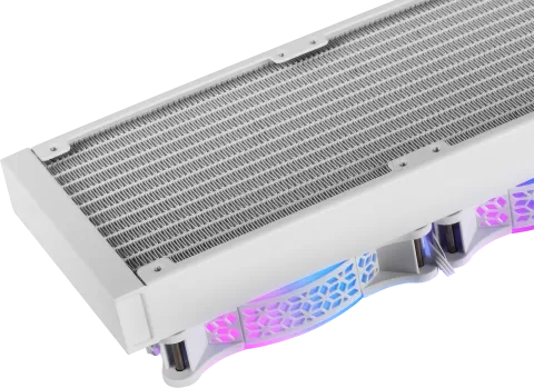 Photo de Kit Watercooling AIO Mars Gaming ML-Ultra RGB - 360mm (Blanc)