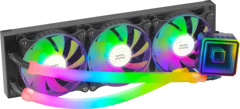 Photo de Kit Watercooling AIO Mars Gaming ML-Ultra RGB - 360mm (Noir)