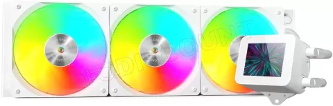 Photo de Kit Watercooling AIO Mars Gaming ML-Vision RGB - 360mm (Blanc)