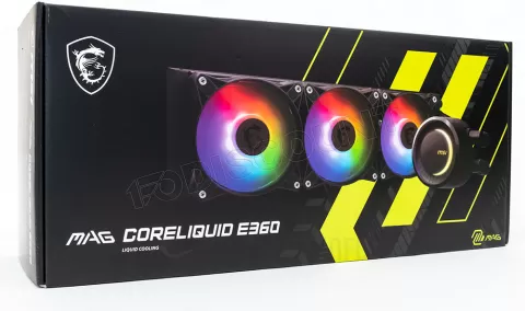 Photo de Kit Watercooling AIO MSI Mag CoreLiquid E RGB - 360mm (Noir)