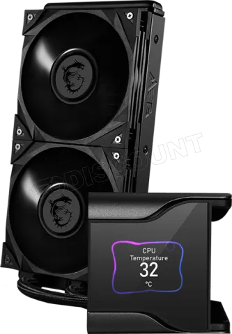 Photo de Kit Watercooling AIO MSI Meg CoreLiquid S - 280mm (Noir)