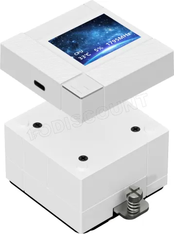 Photo de Kit Watercooling AIO Thermalright Core Matrix Vision RGB - 360mm (Blanc)