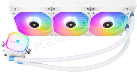 Photo de Kit Watercooling AIO Thermalright Frozen Prism RGB - 360mm (Blanc)