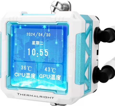 Photo de Kit Watercooling AIO Thermalright Frozen Warframe Pro RGB - 360mm (Blanc)