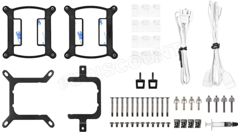 Photo de Kit Watercooling AIO Thermaltake TH V2 RGB - 420mm (Blanc)