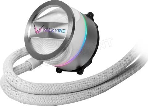 Photo de Kit Watercooling AIO Valkyrie Dragonfang RGB - 240mm (Blanc)